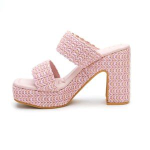 Matisse Pink Beach Gem Platform Heel - NWT